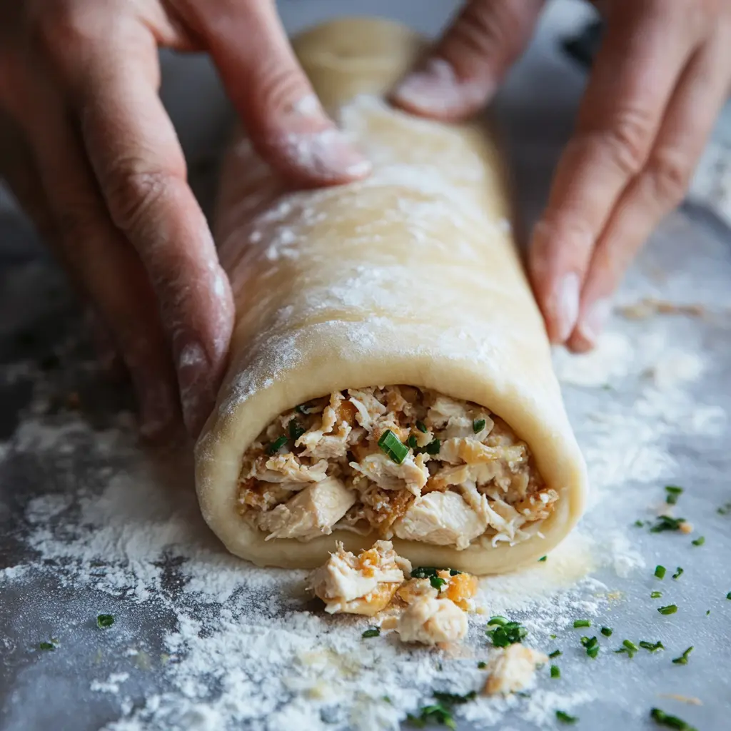 Chicken Stuffed Crescent Rolls