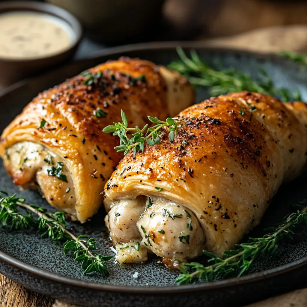 Chicken Stuffed Crescent Rolls