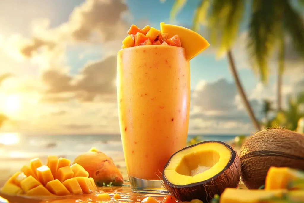 Papaya Sunrise Smoothie