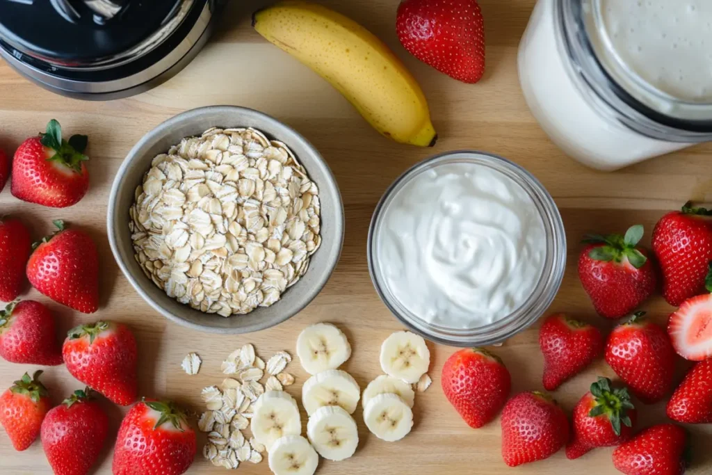 Strawberry Oatmeal Smoothie 