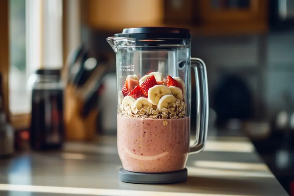 Strawberry Oatmeal Smoothie 