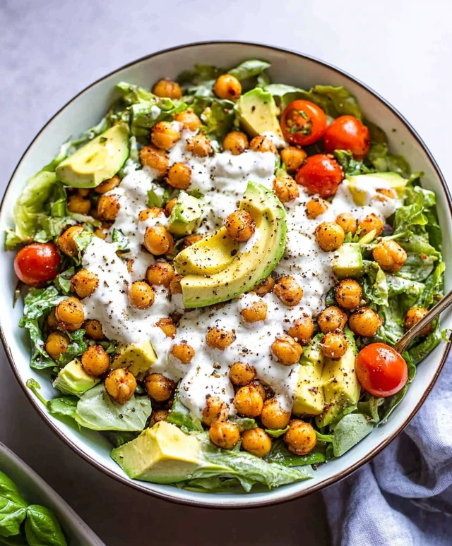 Roasted Chickpea & Avocado Salad