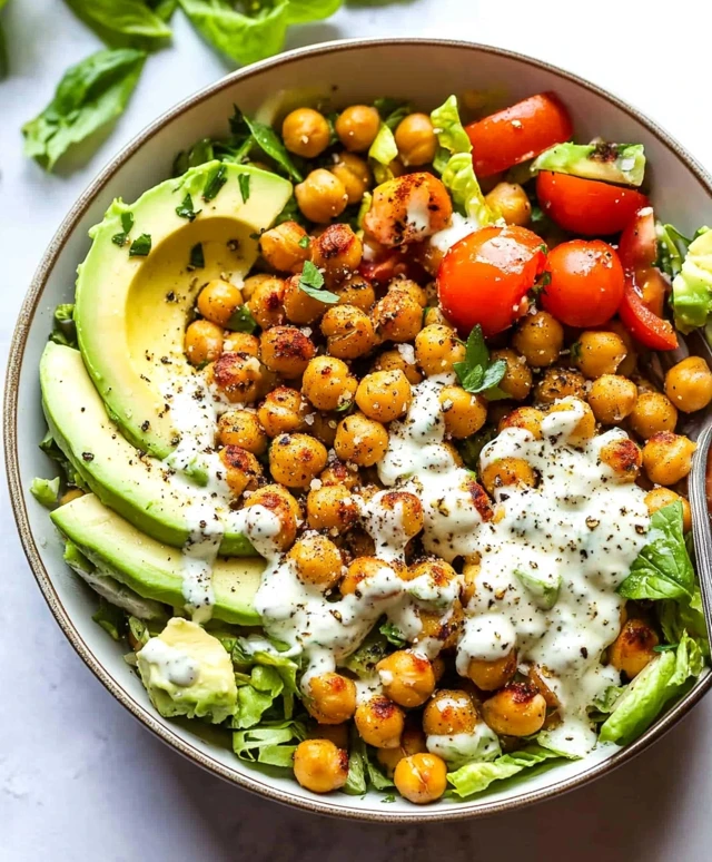 Roasted Chickpea & Avocado Salad