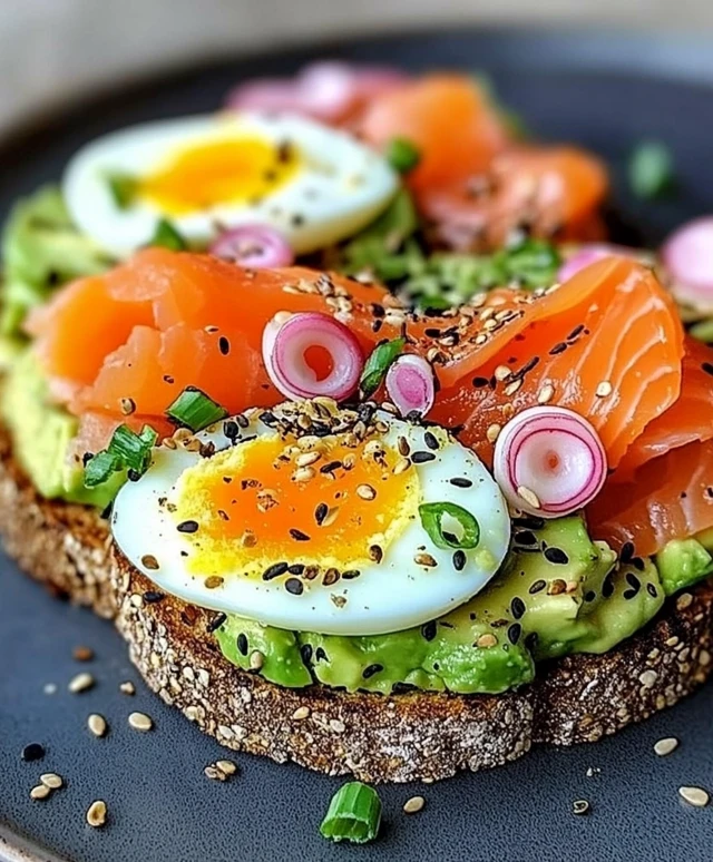 Smoked Salmon & Egg Avocado Toast