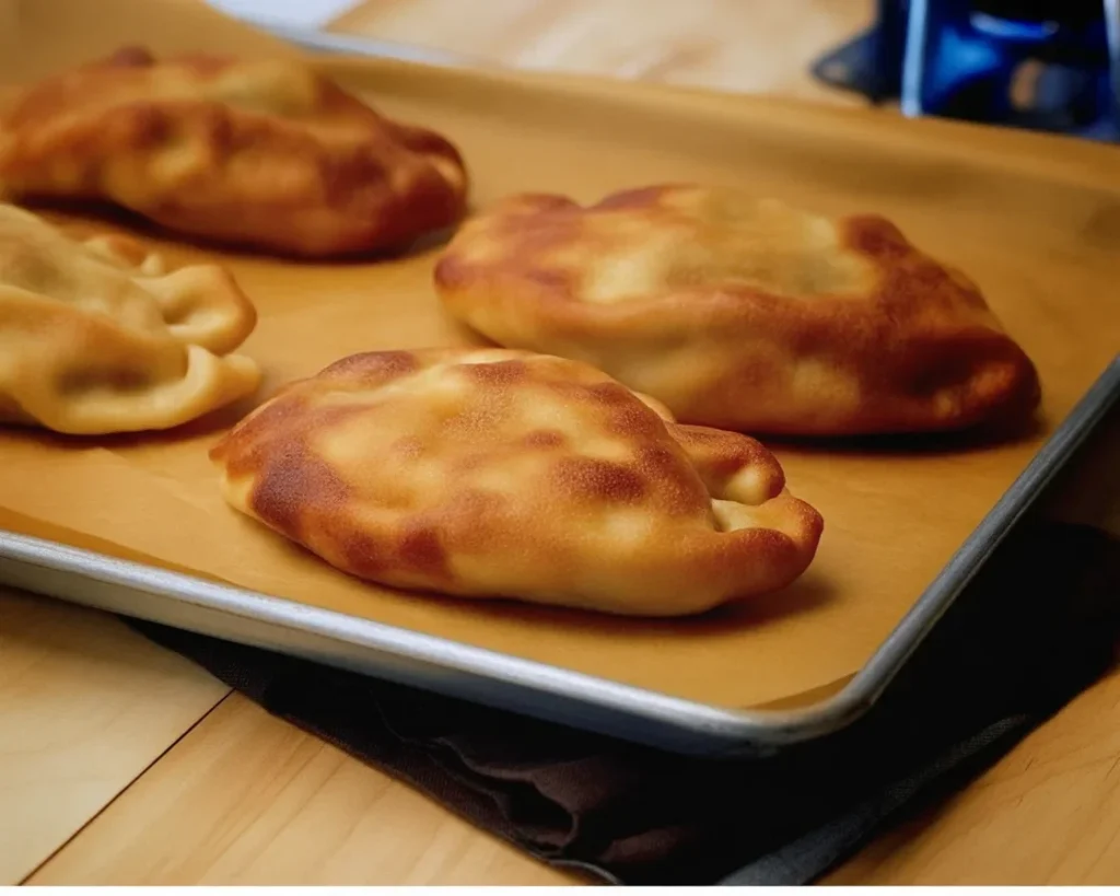 Freshly baked bolillo rolls on a wooden cutting board with assorted ingredients.