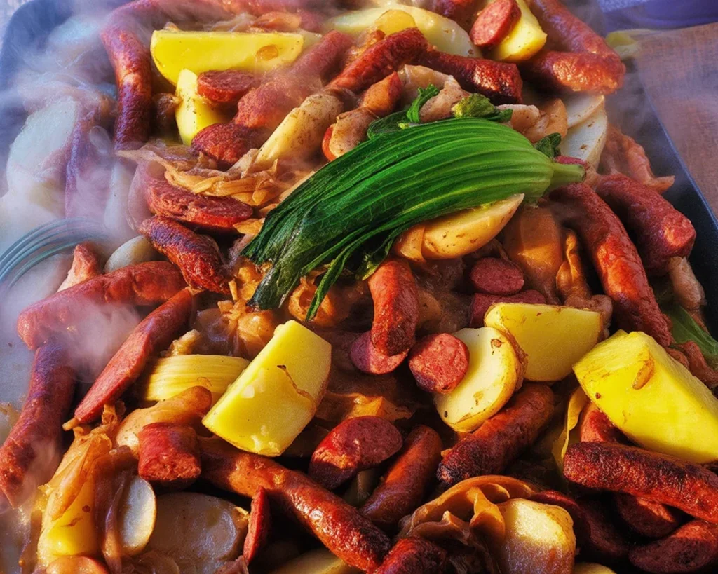 Crawfish boil potatoes cooked in seasoned water, ready to serve at a Louisiana gathering.
