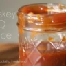 Homemade whisky BBQ sauce with a sticky, flavorful consistency perfect for grilling.