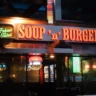 Cozy Soup 'n' Burger dish, featuring comforting cheeseburger soup and toppings.